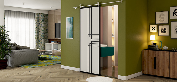 sliding bathroom door installation in Valle Vista